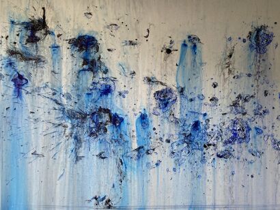 Aqua Drift  - a Paint Artowrk by Christel Blockeel